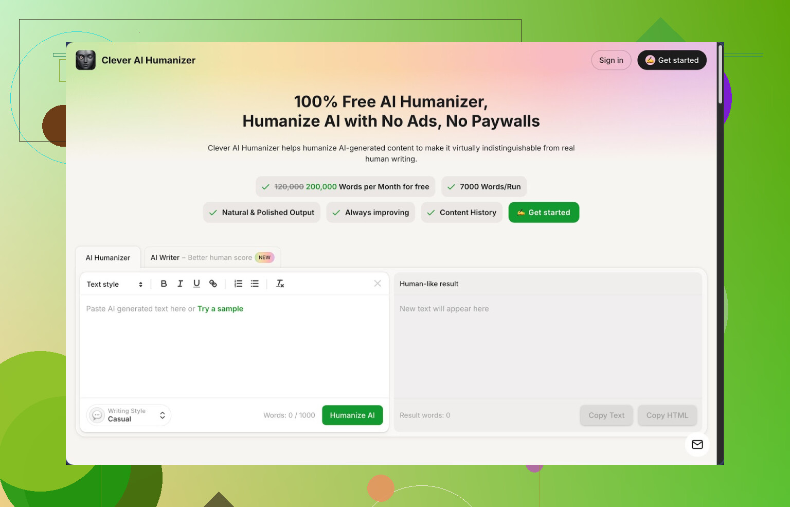 1 Clever AI Humanizer レビュー