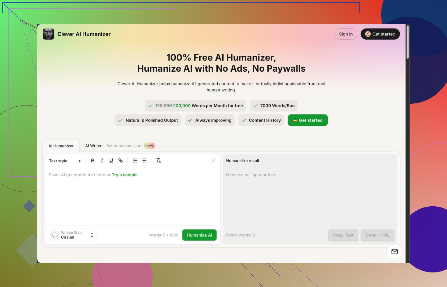 1. Recensione di Clever AI Humanizer