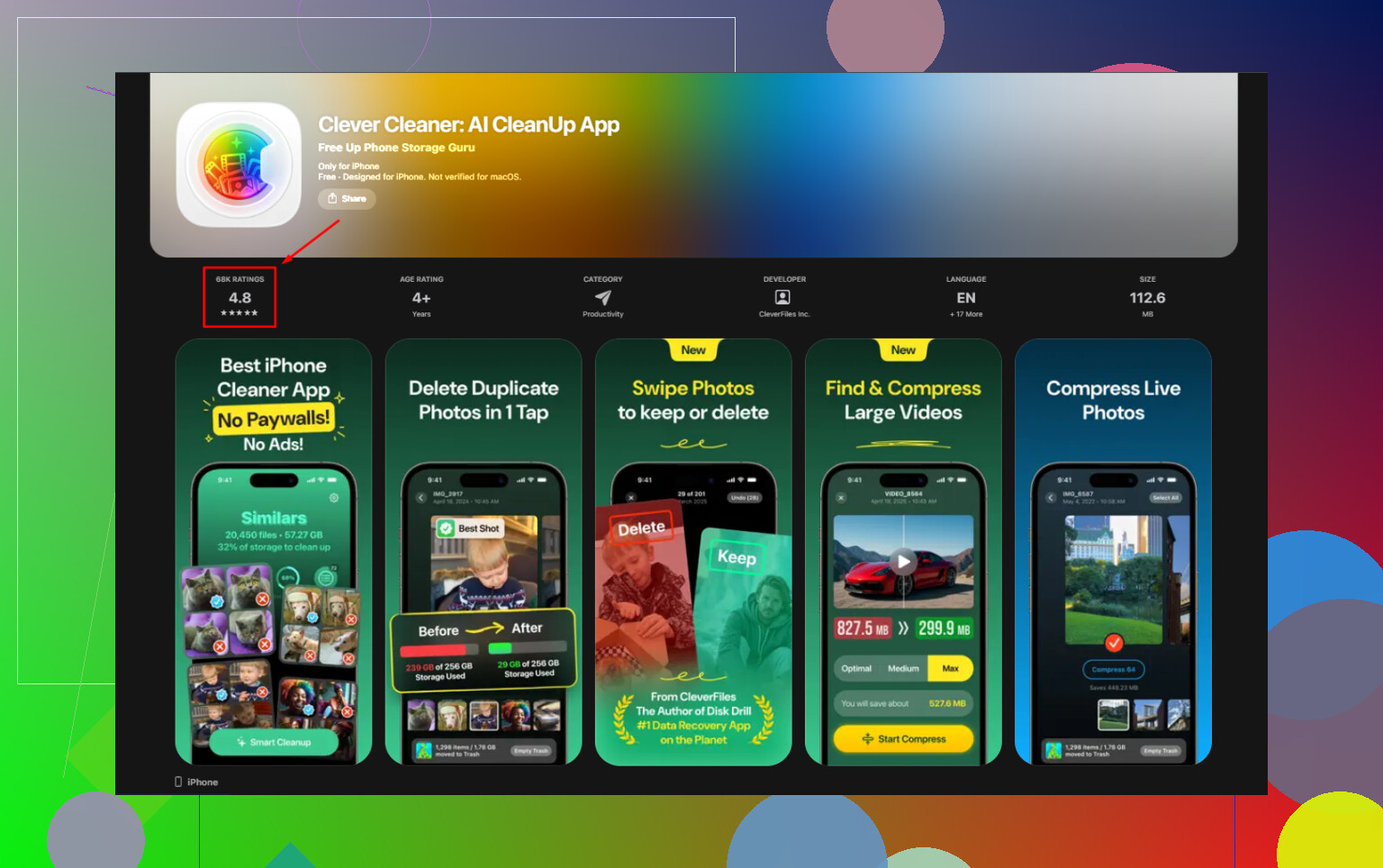 Existe-t-il un nettoyeur gratuit pour iPad qui convertit les Live Photos ?