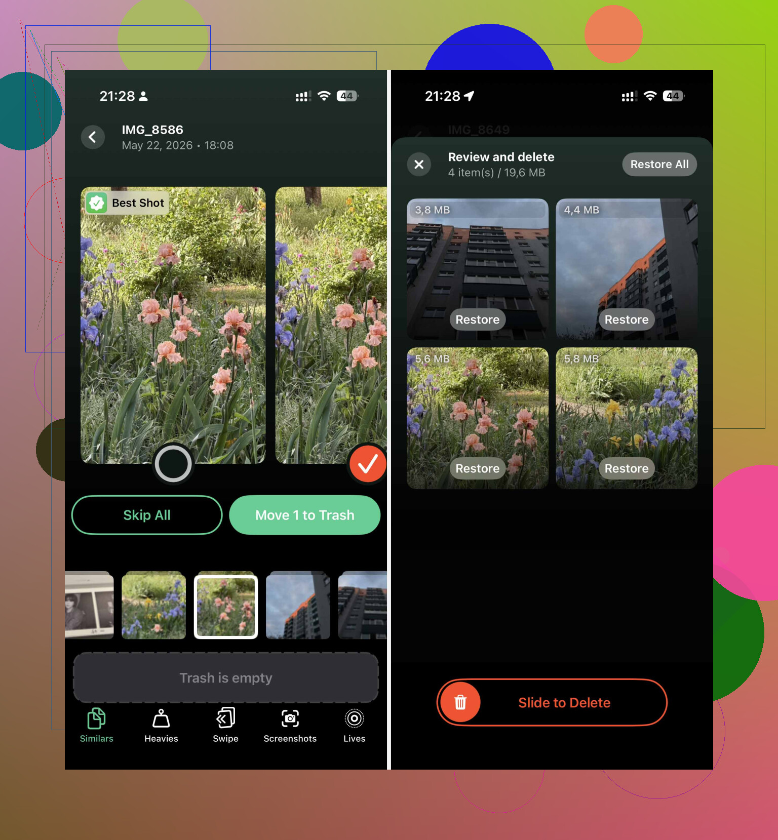 Eliminazione di foto duplicate su iPhone. Funzione integrata o app?